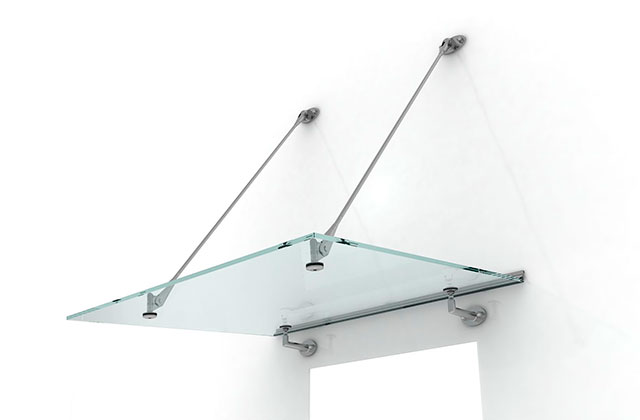 Стеклянные козырьки